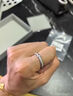 素圖緞面拉絲s925純銀戒指輕奢精致女小眾設計高級食指戒尾戒指環(huán) 窄版 曬單實(shí)拍圖
