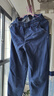 GXG男裝多色復古牛仔褲男長(cháng)褲寬松直筒 深藍色 175/L 曬單實(shí)拍圖