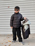 G.DUCKKIDS小黃鴨男童冬季羽絨服沖鋒衣三合一可拆卸外套2025新款中大兒童男 黑色沖鋒衣+羽絨內膽 130 cm (建議身高115-125CM,體重40-50斤) 曬單實(shí)拍圖