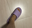回力拖鞋女浴室防滑一字拖厚底eva沙灘涼鞋SDJ-0396 紫色 38-39 曬單實(shí)拍圖