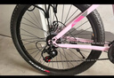 鳳凰山地自行車(chē)內走線(xiàn)品牌變速青少年男女競賽車(chē)自行車(chē)成人 坦途510 鋁架三刀輪-彩云粉 24寸【適合145-170cm】 30速 曬單實(shí)拍圖