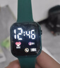 其他品牌高顏值LED手表時(shí)尚方形學(xué)生科技感超強夜光數字個(gè)性運動(dòng) 墨綠色 曬單實(shí)拍圖