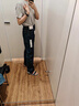 優(yōu)衣庫女裝直筒牛仔褲/中腰水洗產(chǎn)品休閑褲子25秋冬新款479004 67 海藍(lán)色 28 /160/70A 曬單實(shí)拍圖