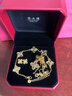 周大福 四葉草 足金黃金耳釘耳飾(工費260)約2.15g EOF1314 曬單實(shí)拍圖