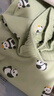 蕉內520H動(dòng)物主題超級市場(chǎng)兒童家居服男女童棉感睡衣大童寶寶春秋季 沼綠-熊貓 130 曬單實(shí)拍圖