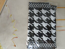新款韓版百搭三角圍脖防寒保暖護頸脖套保暖圍巾女冬季套頭假領(lǐng)子 黑白千鳥(niǎo)格 1條 曬單實(shí)拍圖