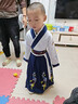 雀棲枝兒童古裝漢服國學(xué)服男童女童書(shū)童中國風(fēng)服裝小學(xué)生三字經(jīng)演出服女 升級款龍吟白藍直袖男款 160 曬單實(shí)拍圖