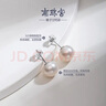 南珠宮925銀伴緣淡水珍珠耳環(huán)大顆粒耳釘 C-E008SD-Y百搭簡(jiǎn)約 9.0-10.0mm 曬單實(shí)拍圖