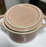 琺寶（staub） 陶瓷小碗蒸蛋碗布丁碗甜品碗寶寶輔食碗燉盅燉湯盅飯碗帶蓋10cm 蜜桃粉 曬單實(shí)拍圖