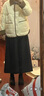 優(yōu)衣庫合作款/女裝打褶裙褲/高腰休閑褲褲子25秋冬新款479698 08 深灰色 S /155/64A 曬單實拍圖
