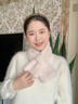 珩昀純色毛毛女冬季護頸圍脖韓版可愛(ài)學(xué)生仿獺兔毛絨加厚保暖交叉圍巾 【純色環(huán)扣款】米色 曬單實(shí)拍圖