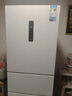 美的（Midea）283白色三門(mén)三開(kāi)門(mén)大容量家用小型電冰箱一級能效風(fēng)冷無(wú)霜租房小冰箱多門(mén)以舊換新【國家補貼】 曬單實(shí)拍圖