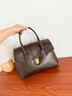 viney新款牛皮斜挎包包女包高檔手提包生日禮物送女友老婆 【巧克力】實(shí)用輕奢單肩托特包 大容量通勤時(shí)尚品牌百搭公文包 曬單實(shí)拍圖