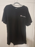 冠軍涂鴉短袖T恤純棉短袖男刺繡小logo純色男女情侶款打底衫T恤男情侶短袖 T黑色小冠 4XL 200-210斤男女同款 曬單實(shí)拍圖