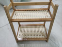 藤編中古風(fēng)收納桌面置物架宿舍辦公廚房杯架整理收納展示架多肉 【原色款】雙層26CM長(cháng) 曬單實(shí)拍圖