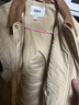 森馬（Semir）棉服女冬季中長(cháng)款輕薄寬松拼接燈芯絨翻領(lǐng)插肩袖棉衣101724112007 曬單實(shí)拍圖