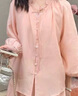自巧小個(gè)子法式長(cháng)袖襯衫半身裙套裝女2025春裝新款顯瘦度假三件套 藕粉色襯衫 S （3碼） 曬單實(shí)拍圖