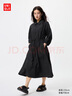優(yōu)衣庫女裝尼龍連衣裙/7分袖裙子480632 09 黑色 M /160/84A 曬單實(shí)拍圖