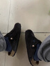 Devo的沃包頭軟木鞋女士勃肯鞋夏季透氣拖鞋可愛(ài)女生外穿洞洞鞋 22002 黑色反絨皮 34 （建議拍小一碼） 曬單實(shí)拍圖