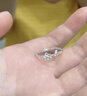 芯奢S999純銀戒指女士輕奢五瓣花可調節單戒足銀紀念日禮物送女友老婆 銀光花漾戒指 曬單實(shí)拍圖