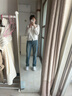 森馬（Semir）森柔牛仔|商場同款牛仔褲女長褲2025春季直筒褲潮流103125124013A 曬單實(shí)拍圖