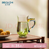 北大史綠茶專(zhuān)用玻璃茶杯高硼硅耐熱龍把水杯高顏值家用帶把透明泡茶杯子 LC-121 260ml 1只 曬單實(shí)拍圖