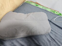 全棉蕎麥枕頭護頸枕助眠枕芯全蕎麥殼枕高度可調高中低枕帶枕套 棲夢(mèng)韓式砂洗-灰色 26*48cm一只裝 曬單實(shí)拍圖