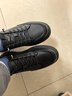 百麗百搭小白鞋男鞋25厚底一腳蹬休閑板鞋 黑色-內增高A2009  41 曬單實(shí)拍圖