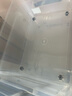 禧天龍塑料衣物收納箱玩具整理箱55L 透明 3個(gè)裝 帶輪 曬單實(shí)拍圖