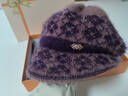 瑜妃記送媽媽的生日禮物實(shí)用給爸爸中老年人長(cháng)輩奶奶重陽(yáng)節禮品保暖圍巾 紫韻+淡紫線(xiàn)帽+黑手套 曬單實(shí)拍圖