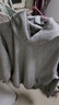 優(yōu)衣庫合作款男女裝寬松連帽衛衣長(cháng)袖運動(dòng)479853 479945 479853/03灰色 M 曬單實(shí)拍圖