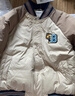 巴拉巴拉兒童羽絨服男童裝冬裝學(xué)院風(fēng)棒球服外套潮款上衣舒適戶(hù)外 咖色調00455-灰鴨絨 110 （充絨量39g） 曬單實(shí)拍圖