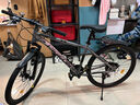 飛鴿（FLYING PIGEON）飛鴿自行車(chē)變速山地車(chē)男女碟剎大中小學(xué)生車(chē)青少年騎行越野賽單車(chē) 雙碟剎-21速-輻條輪-灰色 26英寸適合160-180cm 曬單實(shí)拍圖