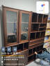 雅華香舍新中式實(shí)木書(shū)柜現代簡(jiǎn)約黑胡桃木落地儲物柜客廳書(shū)房展示柜組合 短門(mén)上下書(shū)柜 組合 曬單實(shí)拍圖