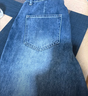 Halo Queen牛仔褲女春秋高腰顯瘦垂感休閑直筒褲時(shí)尚氣質(zhì)褲子新品H143N1002 曬單實(shí)拍圖