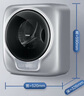 海爾（Haier）壁掛內衣洗衣機小型 嬰兒兒童內衣褲洗衣機 全自動(dòng)迷你洗衣機 國家補貼20% 一級能效717PLUS 曬單實(shí)拍圖