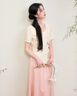 三彩大碼女裝2025春季新款七分袖西裝領(lǐng)外套開(kāi)衫藏肉胖MM 曬單實(shí)拍圖