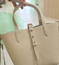 CHARLES&KEITH25秋新品簡(jiǎn)約通勤手提水桶包菜籃子包生日禮物CK2-10151518 Cream奶白色 S 曬單實(shí)拍圖
