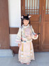安妮優(yōu)兒（Anneyol）馬面裙女童漢服冬季2025新款古裝兒童秋冬裝國風(fēng)加厚旗袍裙拜年服 粉色 130 曬單實(shí)拍圖