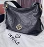 CASSILE明星同款卡思樂(lè )托特包女植鞣牛皮輕奢斜挎hobo包生日禮物 曬單實(shí)拍圖