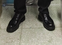 熱風(fēng)（Hotwind）男鞋正裝皮鞋2025年秋季新款男士商務(wù)時尚亮面休閑皮鞋正裝男婚鞋 01黑色（預(yù)售10.3發(fā)貨） 牛頭層皮革 43 曬單實拍圖