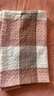 潔麗雅（Grace）家紡 紳士格純棉加厚吸汗大枕巾 兩條裝 粉色 145g/條 80*50cm 曬單實(shí)拍圖