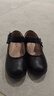 奧康童鞋女童小黑皮鞋春秋季新款真皮軟底英倫風(fēng)兒童公主黑色演出鞋子 曬單實(shí)拍圖
