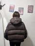 波司登（BOSIDENG）25新款羽絨服女短款90絨泡芙時(shí)尚脫卸帽冬季厚保暖外套B250243102 【趨勢推薦】布朗咖7A11 S 160/84A 體重約110-125斤 曬單實(shí)拍圖