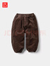 優(yōu)衣庫嬰幼兒寶寶燈芯絨長(cháng)褲/寬松休閑褲褲子25秋冬新款478838 38 深褐色 90 曬單實(shí)拍圖