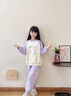 馬克華菲女童套裝秋裝2025新款兒童衛衣女孩秋季衣服兩件套中大童長(cháng)褲童裝 紫A03 110 曬單實(shí)拍圖
