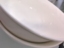 浩雅釉下彩景德鎮陶瓷餐具面碗湯碗大號飯碗簡(jiǎn)約 純白6英寸4個(gè)裝 曬單實(shí)拍圖