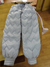 戴維貝拉兒童三防羽絨褲秋冬女童保暖厚款褲子長(cháng)褲束腳褲 曬單實(shí)拍圖