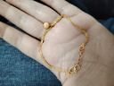 金至尊（3DG Jewellery）黃金手鏈女磨砂圓珠足金999金手鏈送女友老婆生日禮物計價(jià) 金重4.37克（配珠寶禮盒） 曬單實(shí)拍圖
