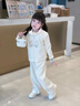 G.DUCKKIDS女童春秋款國風(fēng)套裝2025新品洋氣小女孩秋季兩件套兒童秋裝運動(dòng)服 米色 120 cm 曬單實(shí)拍圖